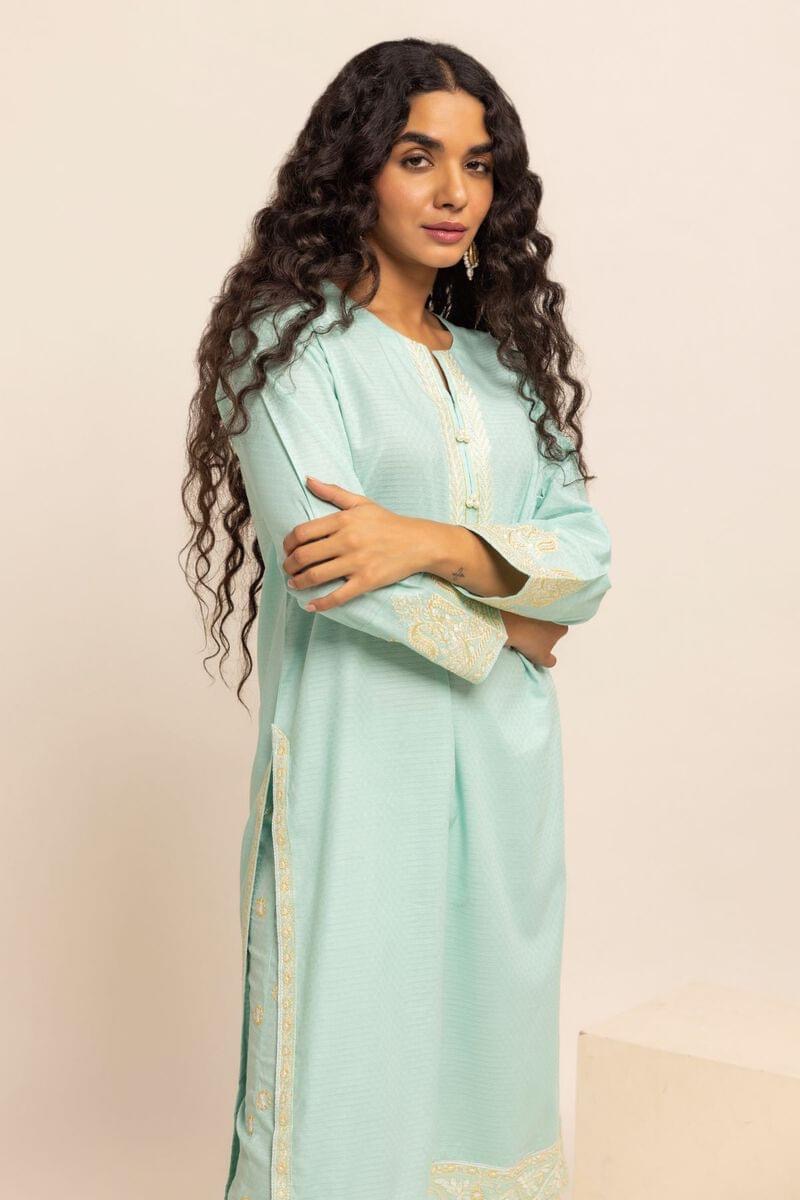 Khaadi Kurta | Embroidered Stitched Details