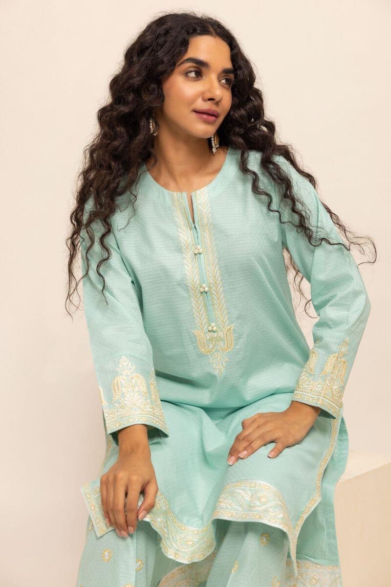 Khaadi Kurta | Embroidered Stitched Details